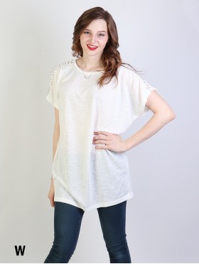 Sparkle Lurex Top W/ Side Details